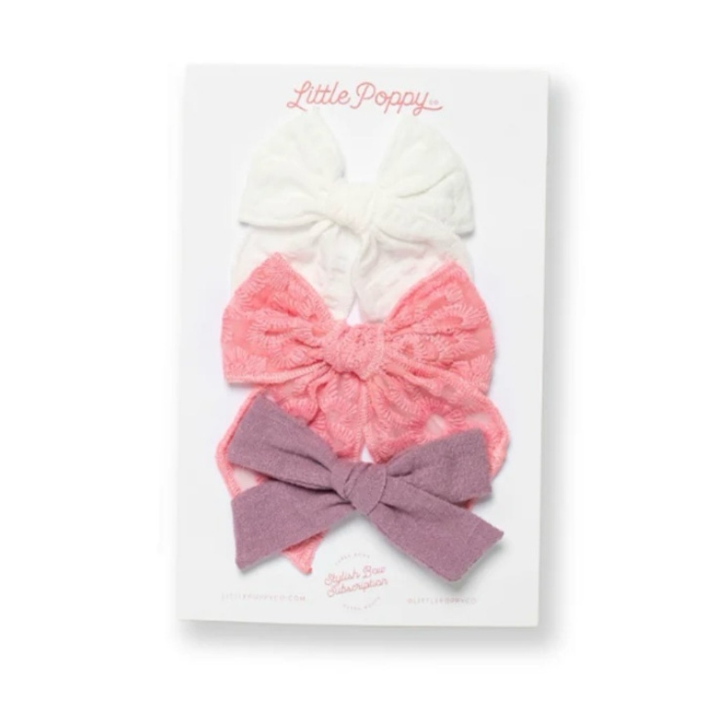 Little Poppy Co The Marilyn Bow Clip Set - June 2024